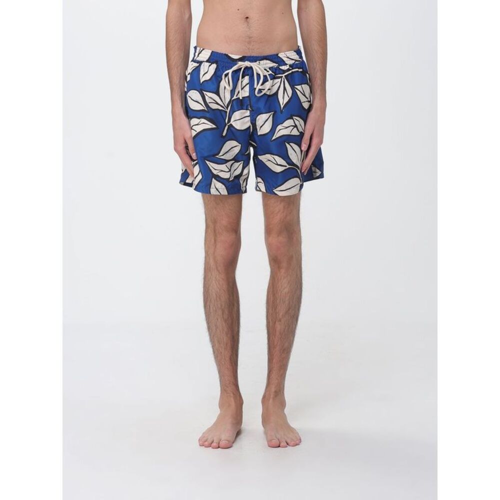 Floral Print Polyester Swim Shorts Nom With Drawstring Waist